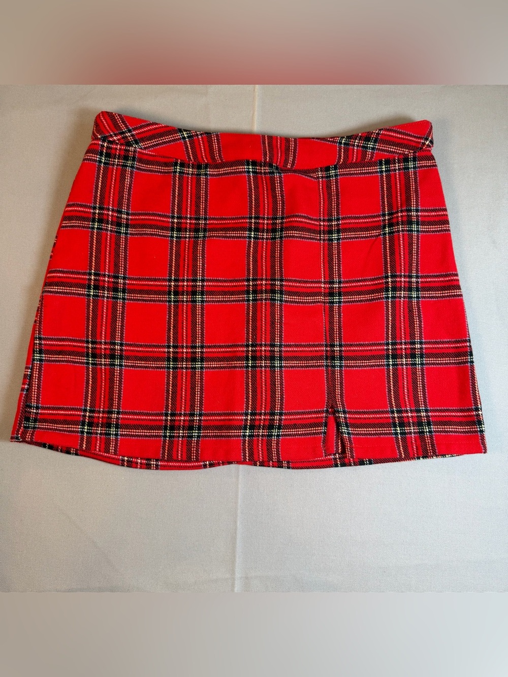 No Boundaries Juniors szXXL(19) Red Tartan Plaid Mini Skirt Holiday Schoolgirl